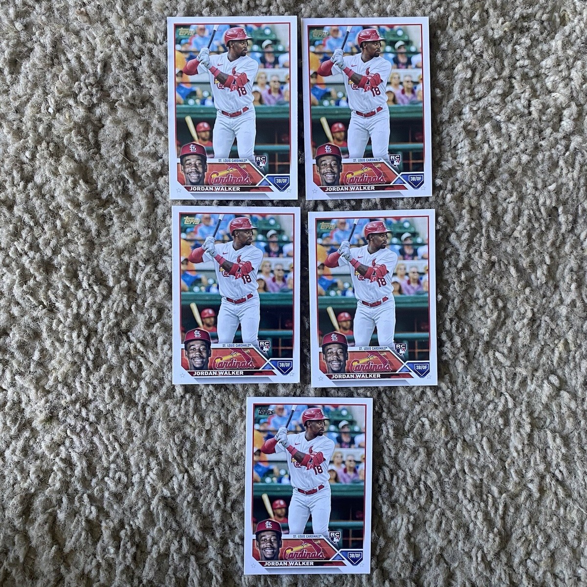 27x Jordan Walker Rookie Card Lot St Louis Cardinals MLB RC