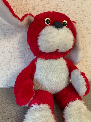 Peluche suave infantil soviético perro 65cm. URSS vintage - Imagen 9 de 17