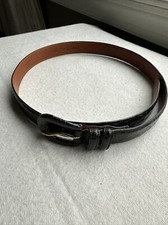 Ralph Lauren Brown Genuine American Alligator Belt Made In Italy Size 30 Woman  s