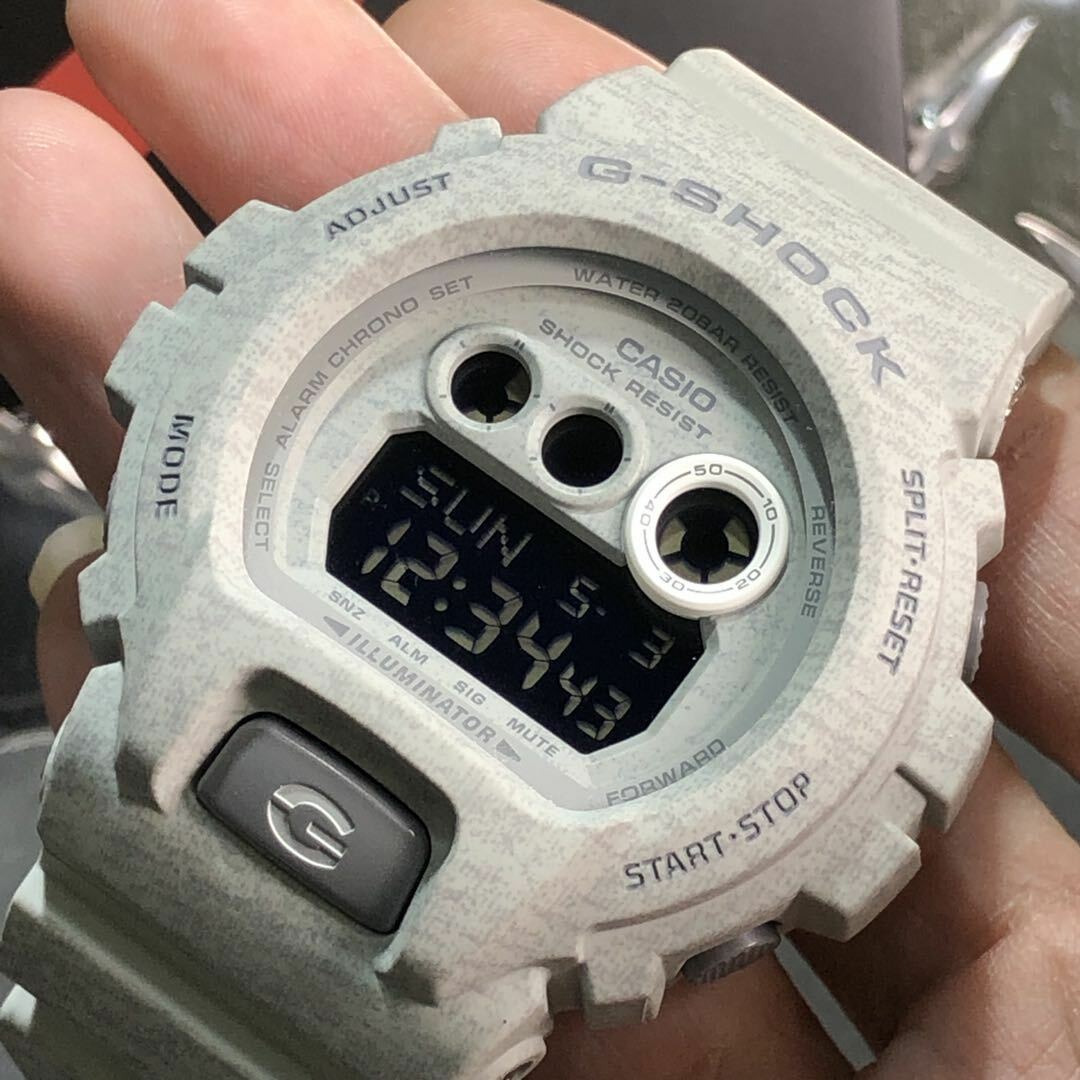 Casio G-Shock GD-X6900HT-8 Heathered Grey Pattern Men's Digital Sports Watch