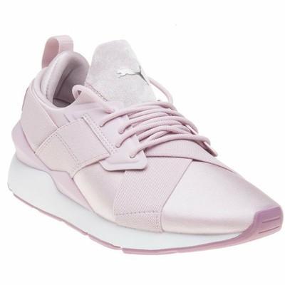 puma satin muse pink