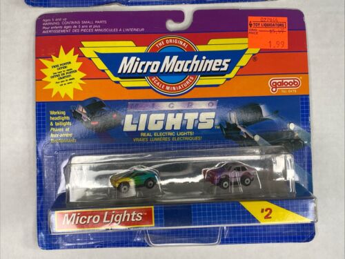 Vintage micro machines Lights Galoob T-Bird, BMW, 57 Chevy, Panel Truck - Picture 2 of 12
