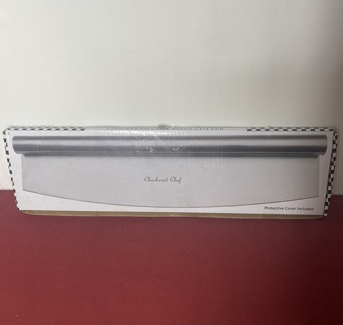 Checkered Chef Pizza Cutter Sharp Rocker Blade With Cover. Heavy Duty Stainless - Imagen 2 de 9