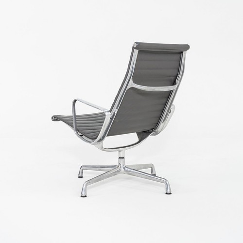 2013 Herman Miller Eames Aluminum Group Lounge Chairs Grey Leather 2x Available - Picture 7 of 12
