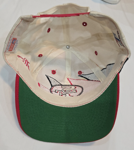 Vintage San Francisco 49ers Double Sharktooth Logo Athletic  Snapback Hat NWT - Bild 10 von 10