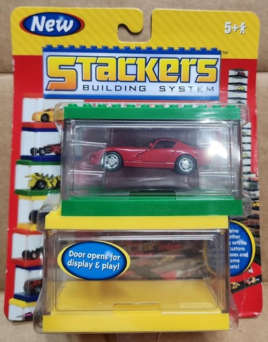 STACKERS BUILDING SYSTEM # 76238 GREEN /YELLOW BOXES - Picture 1 of 2