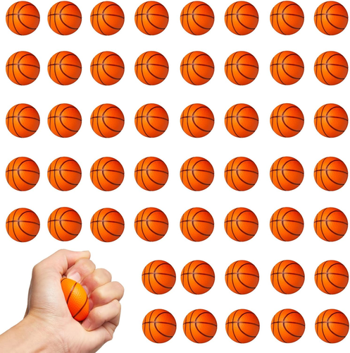 Mini Basketball Stress Balls - 36 Pack Foam Party Favors for Kids - Picture 11 of 12
