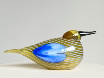 IITTALA Oiva Toikka Blue Scaup Duck 2004 Annual Bird