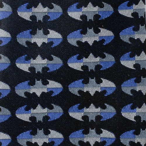 DC Comics Batman Blue Blocked Black Men's Tie - Picture 4 of 5