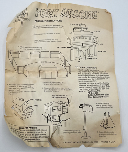 Marx Toys Fort Apache Play Set Vintage Commemorative Edition #4502 + Lido Read - Picture 17 of 24