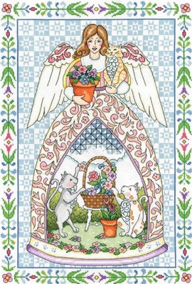 Cross Stitch Kit ~ Design Works Jim Shore Cat /& Kitty Angel #DW2859 SALE!