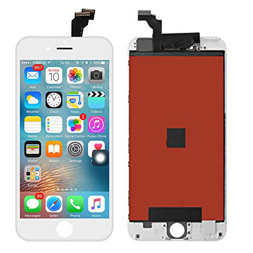 Piezas de pantalla digitalizador de pantalla táctil LCD para iPhone 6 6S Plus + botón de inicio y cámara - Imagen 12 de 28