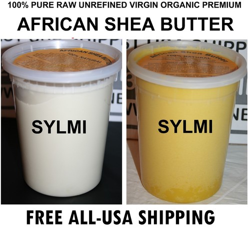 2xTubs Each 32oz/2 Lb RAW AFRICAN SHEA BUTTER ORGANIC UNREFINED Total: 4Lbs/64oz - Picture 1 of 3