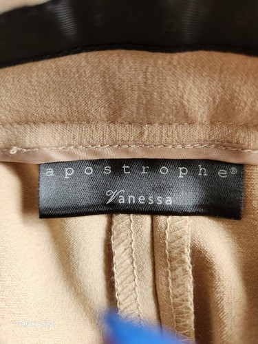 Apostrophe Vanessa Shapely Classic Womans Beige Career/Dress Pants Size 10 Avg - Picture 8 of 12