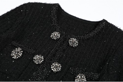 Womens New Fashion Knitted Round Neck Woolen Sweater Slim Fit Long Sleeved Dress - Imagen 13 de 27