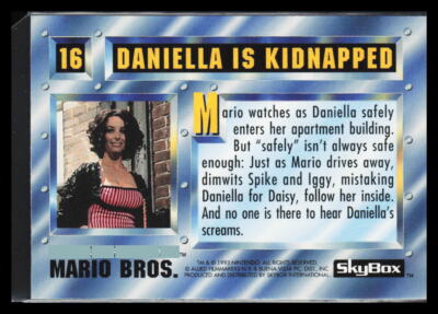 1993 SkyBox Super Mario Bros Daniella Is Kidnapped #16 | eBay