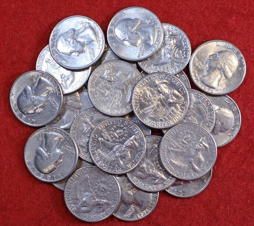 1776-1976-D Washington Bicentennial Quarters 40 Coin roll Circulated Quarter - Picture 2 of 4