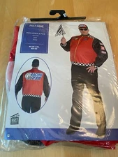 NEW SUIT YOURSELF FAST LANE RACING JACKET HAT FLAG COSTUME XXL 48-52