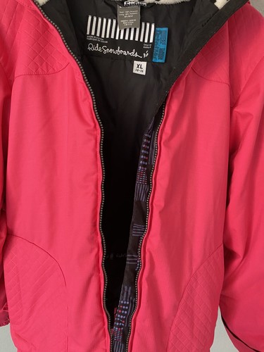 Ride Snowboards Youth Jacket Snowboarding Coat Kids Size XL 14-16 Pink - Picture 12 of 16