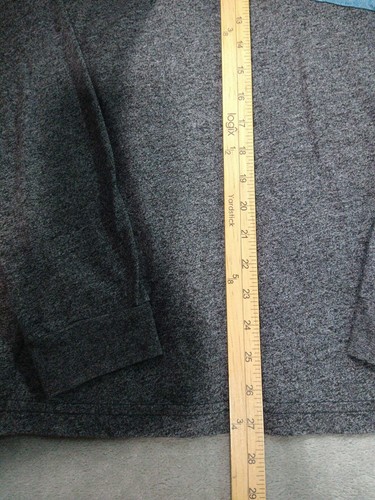 Vintage Volcom Shirt Mens Medium Gray Long Sleeve Tee Pocket Skater Surf - Picture 2 of 6
