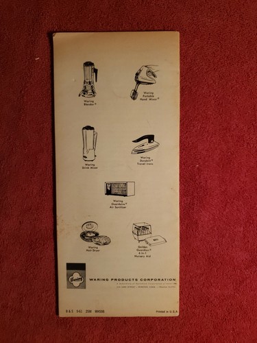 The Wonder Of The WARING BLENDOR Copyright 1958 - Picture 2 of 6