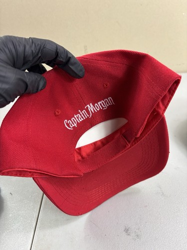 Gorra de béisbol Captain Morgan Spiced Ron Hat con correa trasera roja Spice On! Nuevo - Imagen 4 de 8