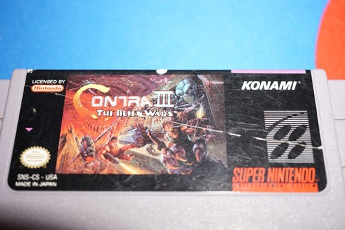 Contra III: The Alien Wars (SNES, 1992) Autentico - Testato - - Foto 2 di 15
