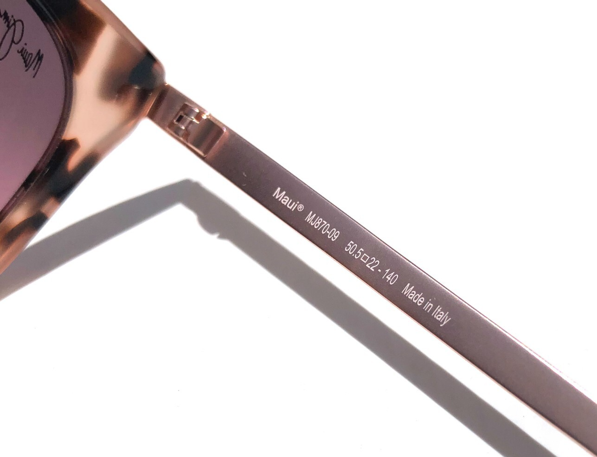 Maui Jim Wood Rose Polarized Sunglasses MJ870-10 Tortoise Gold Maui Jim Wood Rose MJ 870 09 Rose Gold Frame + Maui Rose  main image 4