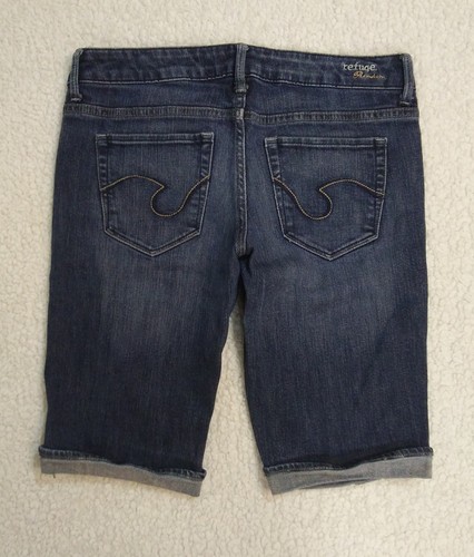 Refuge Premium Bermuda Wandershorts blau Jeans Denim abgenutzt Damengröße 5 - Bild 2 von 4