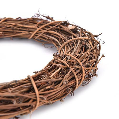 Natural Thick Grapevine Christmas Wreath Hoop 8" (20cm) CIRCLE - Picture 2 of 3