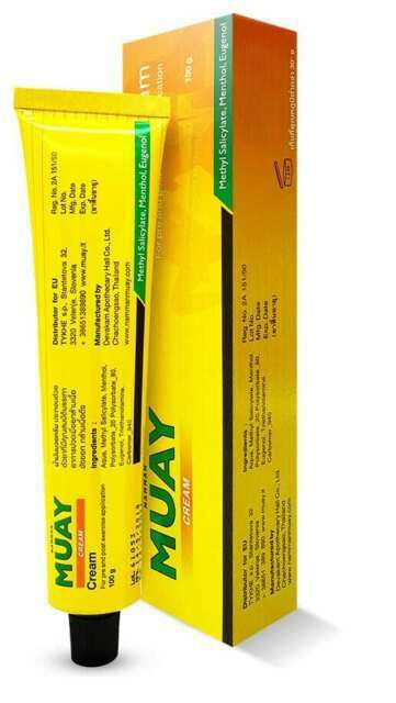 Olio Di Neem Crema Thai Namman Muay 100 GR Scaldamuscoli Pre E Post Esercizi Nuova Formula Crema Anticellulite