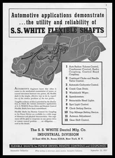 1937 S. S. White Dental Mfg Co. Industrial Division Car Flexible Shafts Print Ad