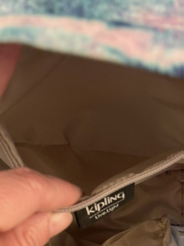 KIPLING SEOUL BACKPACK LAPTOP SECTION BLUE TIE DYE - Picture 6 of 11