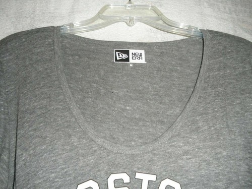 Camiseta para mujer New Era Boston Celtics gris logotipo manga larga talla M - Imagen 2 de 3