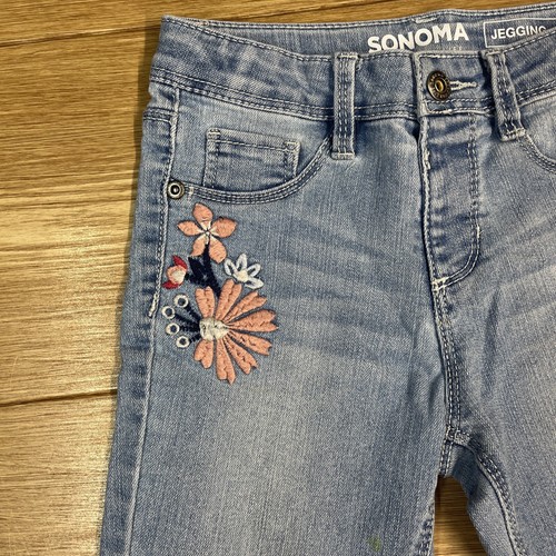 Pantalones Para Niñas Jóvenes Talla 7 De Mezclilla Jegging Ajustados Y Elásticos - Picture 5 of 19