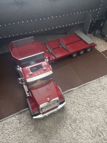 Bruder Mack Granite Semi Truck Tractor and Trailer 1:16 Red 2007 Made In Germany - Picture 2 of 21