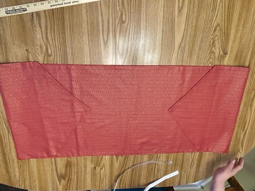 Christmas Red & Gold Table Runner Centerpiece Dining Decor Reversible 69 x 17.5" - Picture 4 of 4