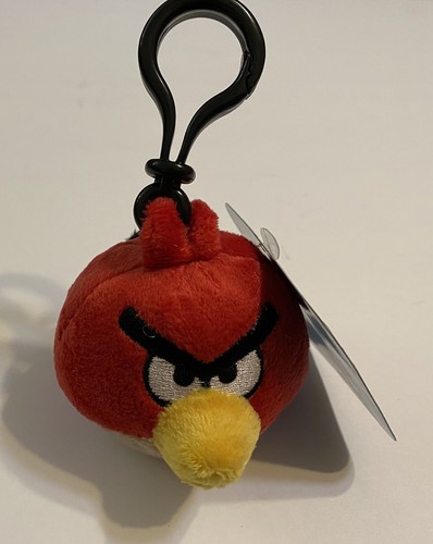 Angry Birds Red Bird Plush Backpack Clip New - Picture 4 of 4