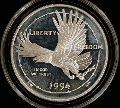 1994 U.S. Veterans Proof Commemorative 3 Coin Silver Dollar Set - Picture 4 of 11