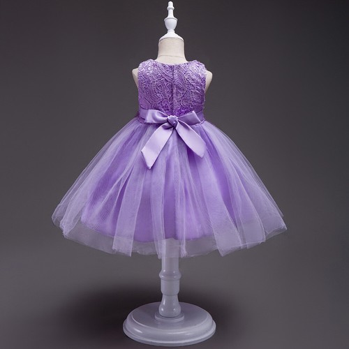 New Kids Princess Dress Little Girls Dress for Birthday Wedding Party Birthday - Picture 22 of 28