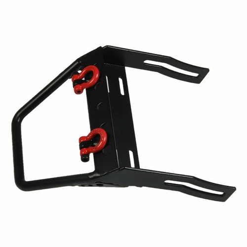 Metal Front Bumper with Winch Mount Shackles For 1/10 RC AXIAL SCX10 Crawler US - Picture 5 of 8