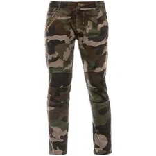 Fille Chino Pantalon Jeans Loisirs Denim Sport Camouflage Armée Braun 122