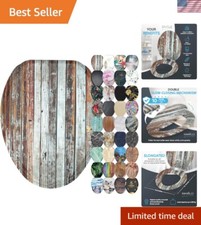 Soft Close Toilet Seat , Quiet and Slow Close Lid and Seat, Strong Bumpers an...