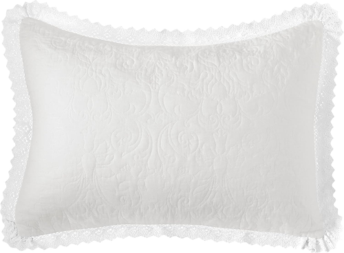- Twin Quilt Set, Reversible Cotton Bedding with Matching Sham, Pre-Washed Home - Picture 4 of 10