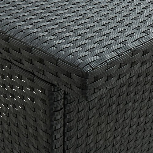 NNEVL 3 Piece Bar Set Poly Rattan Black - Picture 8 of 11