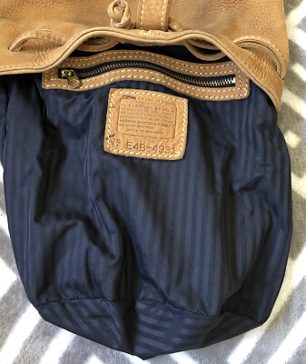 Coach Vintage Brown Soft Suede Leather Bucket Duffle Bag Coach Vintage Brown Soft Suede Leather Bucket Duffle Bag