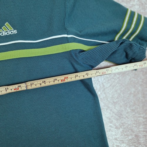 Adidas Deadstock Vintage Polo Shirt Mens 42-44 Anatomically Placed Mesh BNWT - Picture 14 of 15
