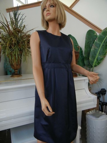 NWT WOMEN BURBERRY OF LONDON ROYAL BLUE LEXIA LINED SLEEVELESS DRESS $995 SZ 10 - Picture 2 of 6