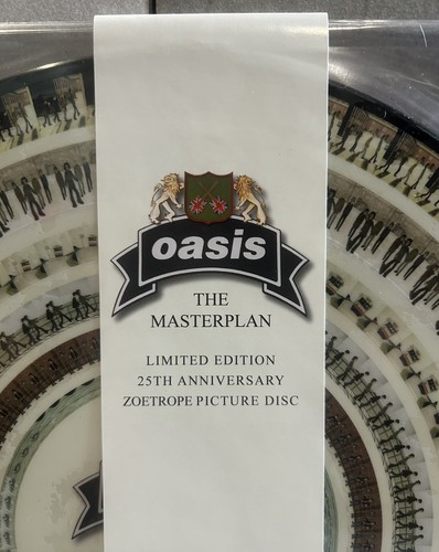 OASIS THE MASTERPLAN ZOETROPE PICTURE DISC VINYL RECORD LP NEW 2023 - Picture 3 of 7