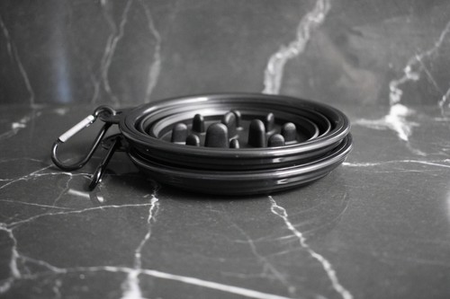 Dog/ Pet Collapsible Water Bowl And Slow Feeder, -BLACK (DEAL 200 x Items ) - Picture 7 of 7